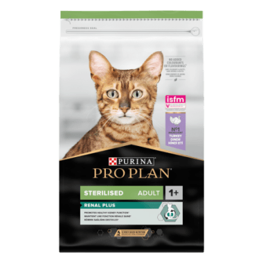 ProPlan Croquettes Chat Stérilisé Renal Plus Dinde 10Kg