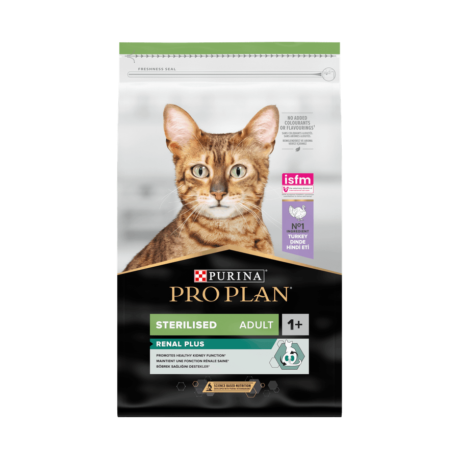 ProPlan Croquettes Chat Stérilisé Renal Plus Dinde 10Kg