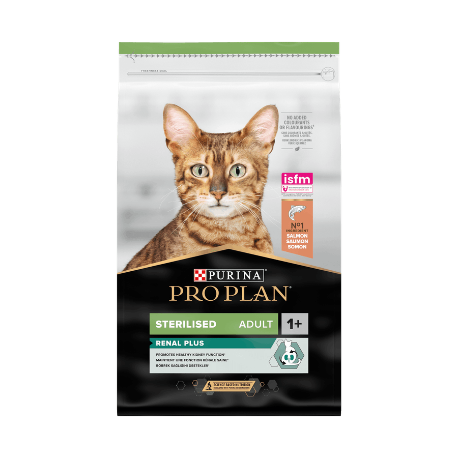 ProPlan Croquettes Chat Stérilisé Renal Plus Saumon 10Kg